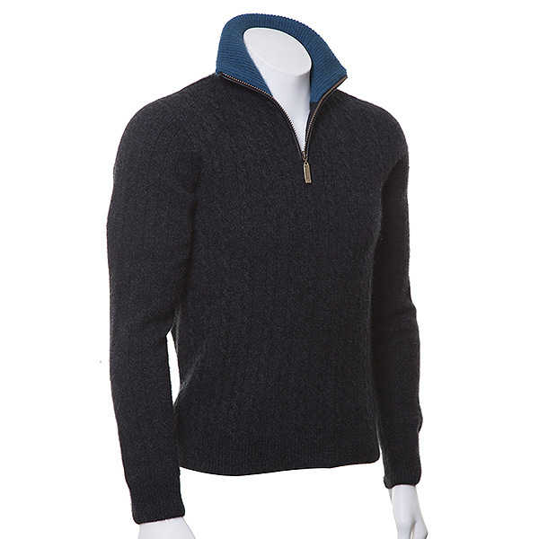 McDonald - Cable Jersey with Contrast Trim