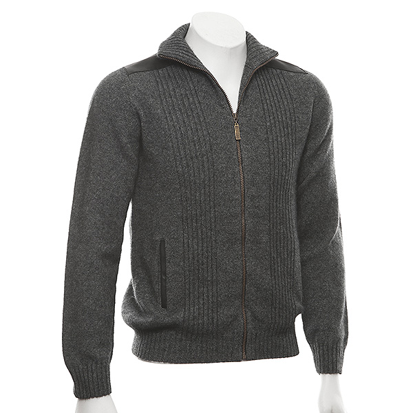 McDonald - Zip Jacket with Lambskin Leather Trim