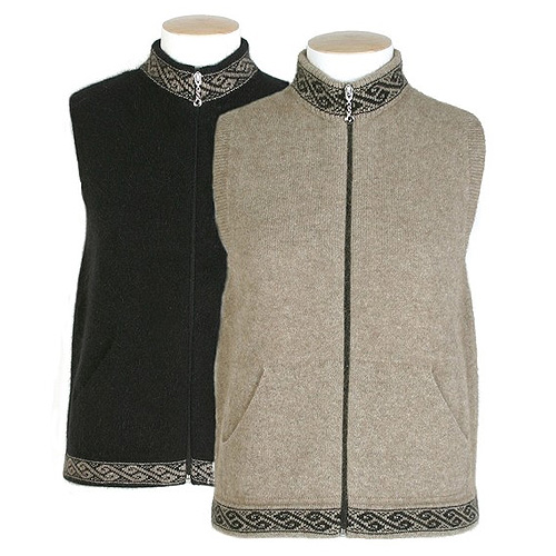 Lothlorian Motif Zip Vest with Pockets