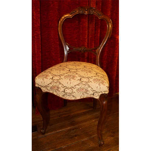 Mahogany Balloon Back Chairs x 4