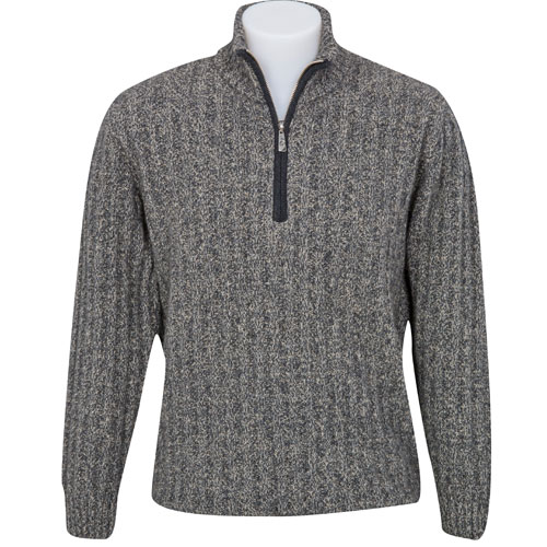 Native World Half Zip Rib Sweater